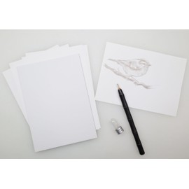 Yasutomo Silverpoint and Mineral Paper Kit, Arts and Crafts Supplies, Black