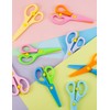 GAUENEEN 8 Pack Plastic Safety Scissors, Preschool Training Scissors, Children