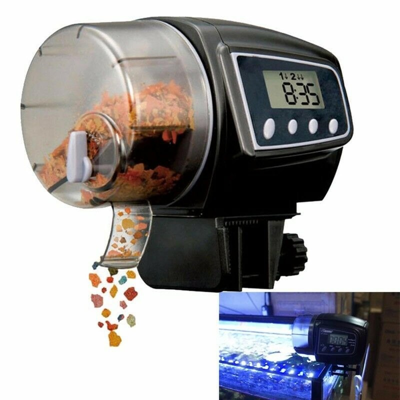 Digital Aquarium Fish Feed, Automatic Fish Feeder Tank Feeder Timer