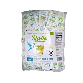 Stevita Stevia with Xylitol Supreme - 1000 Packets - All-Natural Sweetener, No Calories - Non-GMO, Vegan, Kosher, Keto, Paleo, Gluten Free - 1000 Servings