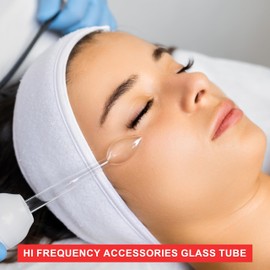 Electrode Wand Glass Tube Handheld Spare Parts for Hi Frequency Instrument Elitzia ETJX006AS (Orange Spoon)