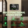 Decibel Meter,6-in-1 Digital Sound Meter with 12’’LCD Screen,Range 30-130dB,Rechargeable Noise
