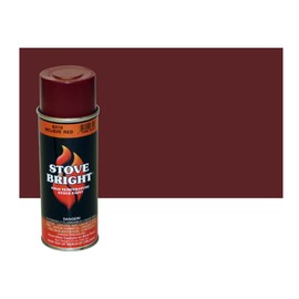 Stove Bright High Temp Spray Paint, Metallic, Up To 1200 Degrees, 12 Ounce (Pack of 1), 6319 - Mojave Red