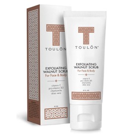 Exfoliating Face Scrub - Exfoliate Scrub - Face and Body; Walnut Facial Exfoliator. Great Exfoliant for Women or Men