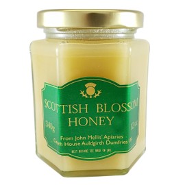 John Mellis Apiaries Scottish Honey, Scottish Blossom Honey, 12 Ounce Jar