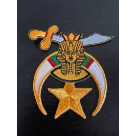 Unbranded Shriner Iron-On Patch size 3" 1/8" x 2 7/8"