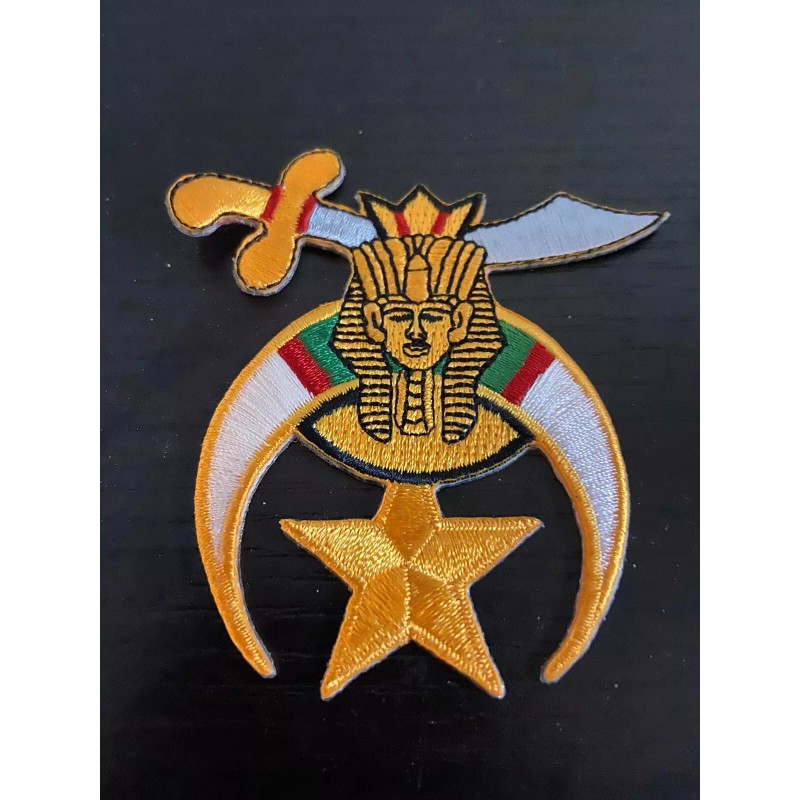 Unbranded Shriner Iron-On Patch size 3" 1/8" x 2 7/8"