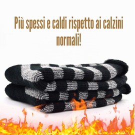 Busy Socks - Calze termiche invernali calde per uomo e donna, extra spessore, isolanti, riscaldanti, calzini per stivali da equipaggio, per temperature estreme, Medium