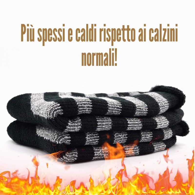 Busy Socks - Calze termiche invernali calde per uomo e