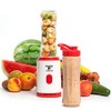 Moss & Stone Personal Blender Single Serve Shake & Smoothies Maker with Portable Travel Sport Bottle - Mini Juicer - Blender Bottle 20 oz (Red)