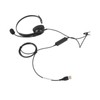 Single Ear Headset Comfortable Lightweight Noise Canceling Wired Computer Headset