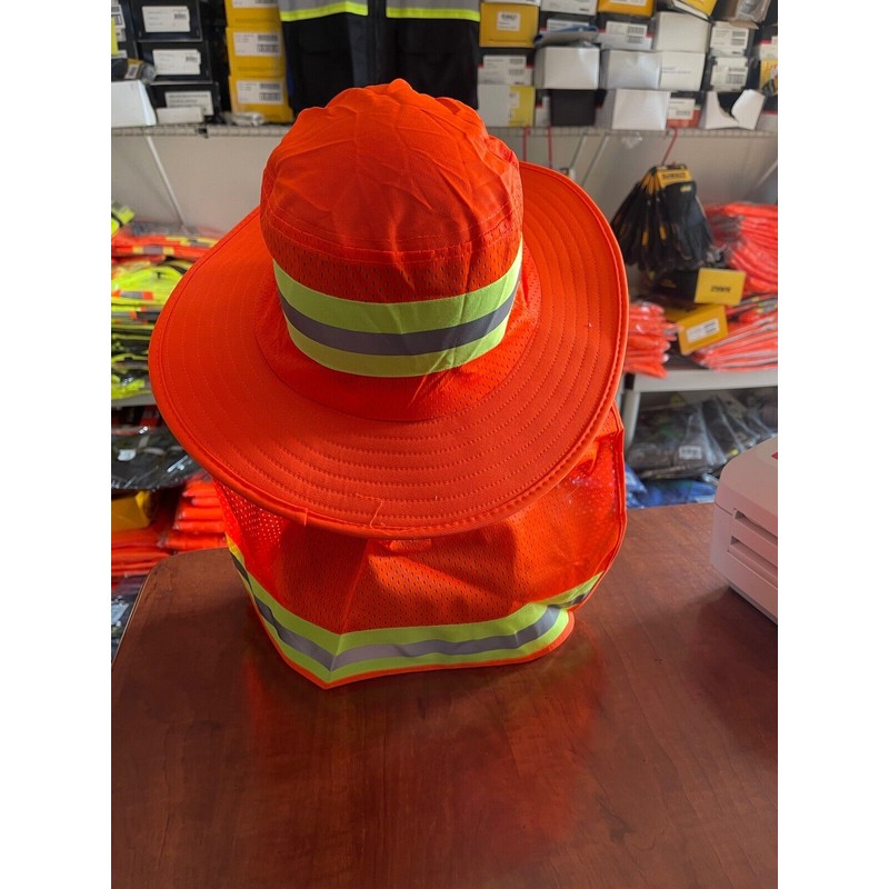 Tutu Hi Vis Reflective Work Safety Neck Flap Boonie Hat