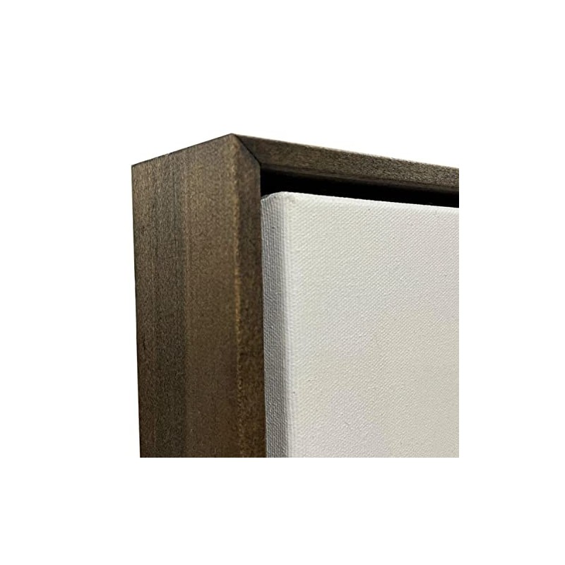 SUNBELT Walnut Stained Floater Frame for 1.5" Deep Canvas (FOR