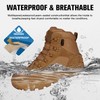 FREE SOLDIER Men's Waterproof Hiking ... Military Boots(Brown, US 9.5W)