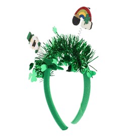 Baluue Green Shamrock Headband for Patrick's Day Irish Festival Hair Accessory for Women Soft Gentle Design for Comfortable Wear for Celebrating Irish Traditions