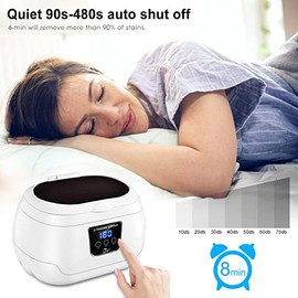 Ultrasonic Jewelry Cleaner, Uten 600ml Professional Ultrasonic Cleaner Low Noise Cleaner MachineStainless Steel Tank & Digital Timer for Eyeglasses, Rings, Coins, Necklaces