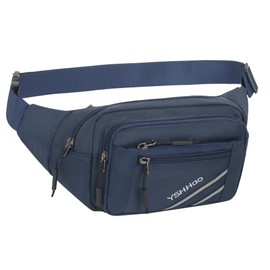 YSHHao Bum Bag Men Women Belt Bag Waterproof Waist Bag for Outdoor Travel Sports Hiking Jogging Dog Walks, blue, Passport Holder