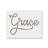 Grace Script Stencil Template - Reusable Stencils for Painting in