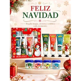 Crema de Manos Hidratante， Crema de manos navideña,Colección De Cremas De Manos Profundamente Hidratantes Y Nutritivas, Regalos ideal para Mujeres.