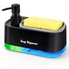 LINZOM Hand and Dish Soap Dispenser Set for Kitchen Dual