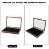 Pin Display Case Large Black PU Leather Dustproof Glass Widely