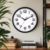 Roymnie Wall Clock 18 Inch Silent Non-Ticking Modern Clock Battery