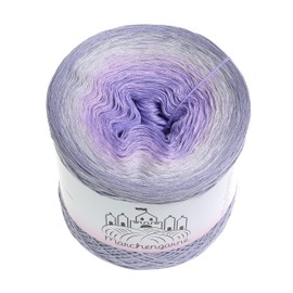 Bobbel Colour Gradient Yarn, Wallflowers, 4-Ply or 3-Ply Fairy Tale Yarn, Knitted Crochet Yarn (Steel Outer, 200 g/1000 m - 3 Thread)