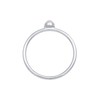 Elli Women's Basic Minimal Stacking Ring with Rose Quartz in