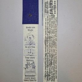 Tiny Book Bookmark Key Chain - Creative Twist on Normal Bookmark bookish merch - Color: Positivity Mushroom