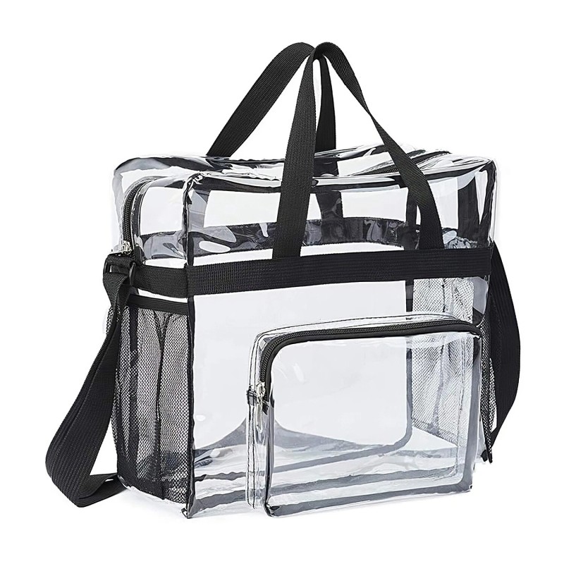 NPOLAR Clear Lunch Bag - Durable PVC Plastic See Through