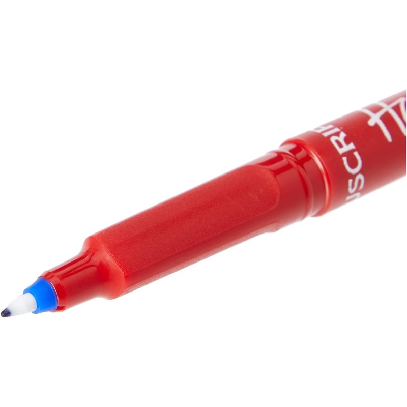 (Pack of 10) Manuscript Blue Handwriting Pens Comfort Grip School