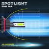 AQJ Pair 2-sides 9007 LED Headlight Bulbs Kit 8K Ice