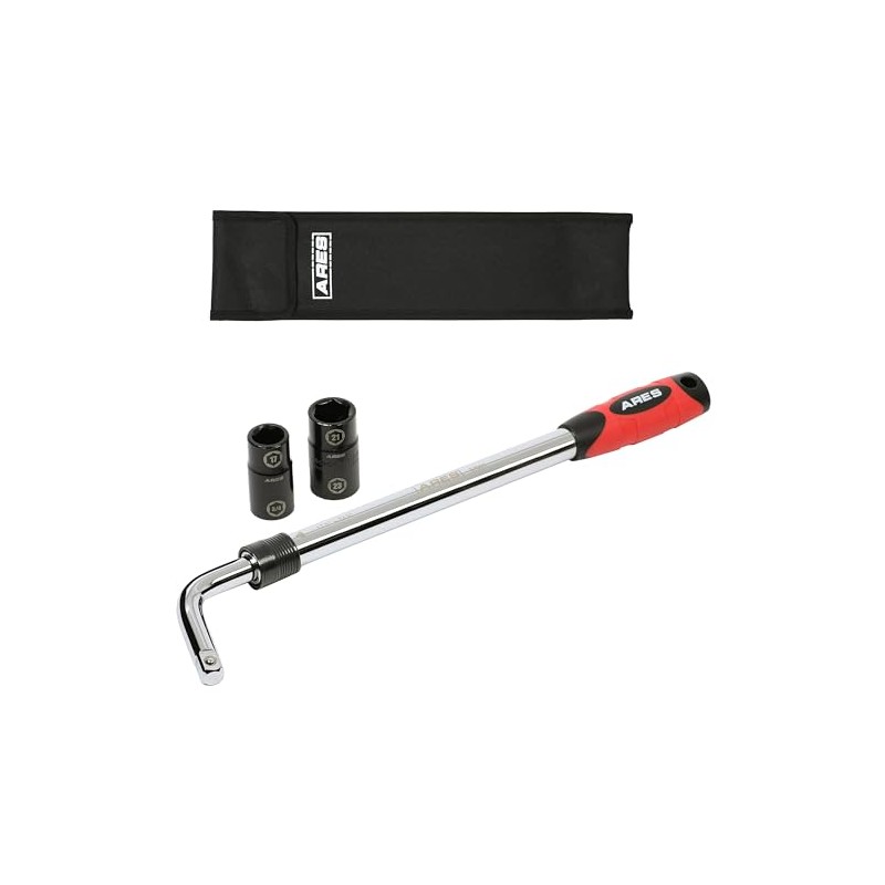 ARES 57001 – Juego de llave de rueda extensible de