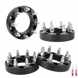 8x170 to 8x6.5 1.5 inch Wheel Spacers 130mm Bore for 2003-2016 Ford Excursion F250 F350, 14x1.5 Studs 8 Lugs Wheel Adapters fits 2003-22 F250 F350 Super Duty, 38.1mm Thick 8x170 to 8x165.1mm, Set of 4