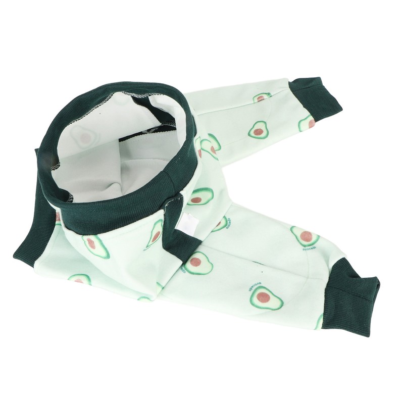 Pet Long Sleeve Pajamas Breathable Soft Elastic Cute Avocado Print