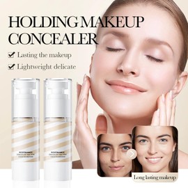 Foundation for Mature Skin,Niacinamide Concealer Two-tone Liquid,Long-lasting Contouring Cream,Foundation Makeup Cream With 24-hour,Waterproof And Sweatproof