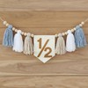 Ereniko Blue Tassels 1/2 Birthday Banner Half Way To One