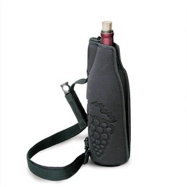 Wine Tote- Black Single