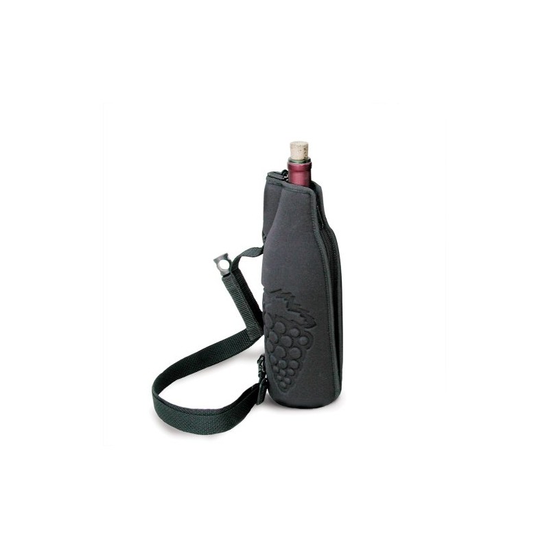 Wine Tote- Black Single