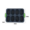 Silicone Bread Mold French Baguette Baking Tray with Oil Brush