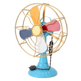 SASKATE Vintage Table Fan Model, Retro, Antique Desk Fan Decor for Bedroom Living Room Hallway