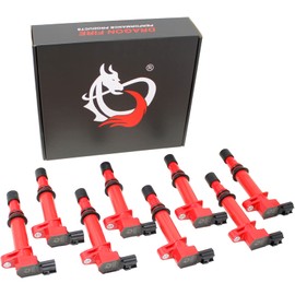 DRAGON FIRE PERFORMANCE 8pc Ignition Coil Pack Power Pack Kit Compatible With Dodge Jeep Dakota RAM Durango Commander Cherokee Liberty Raider 4.7L V8 UF399 UF297 UF270 Oem Fit C270-DFx8