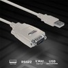 LINDY 1 Meter USB to Serial Adapter 9 Way RS-422