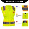 FONIRRA Hi Vis Safety Vest for Women Reflective with Pockets