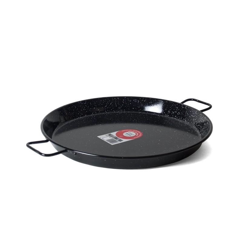 Garcima 16-Inch Enameled Steel Paella Pan, 40cm