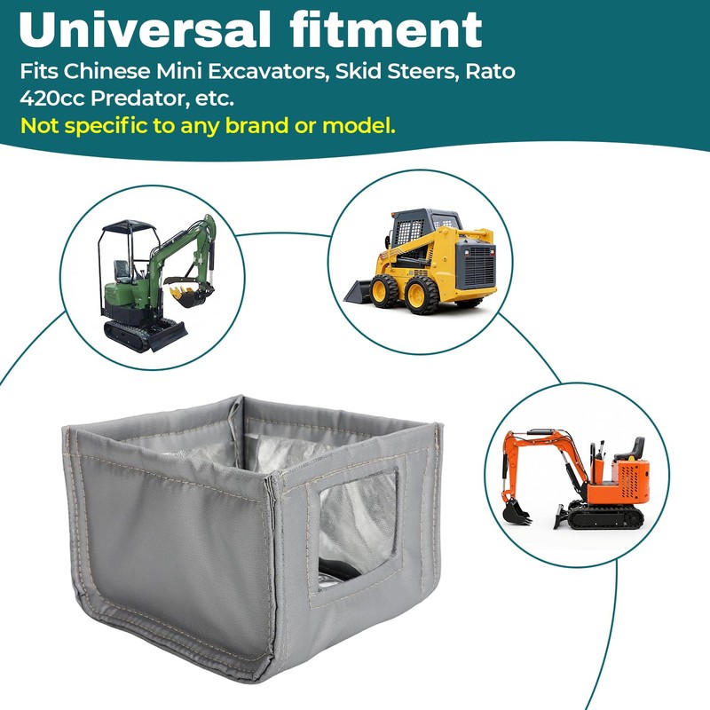 Muffler Blanket Fit For Chinese Mini Excavator Skid Steer Rato
