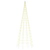 vidaXL LED Christmas Tree for Flagpole, 550 LEDs, Warm White,