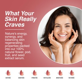 Aussie Pure Blushwood Beauty Botanical Facial Serum+ - 3-in-1 Everyday Cell Support and Beautifying Formula for Skin, Lips, and Hair - Lab-Tested and Authenticated 30ml