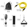 QWORK® 5Pcs Resistance Bands Set, 150LB/68kg Strength, with 2 Foam