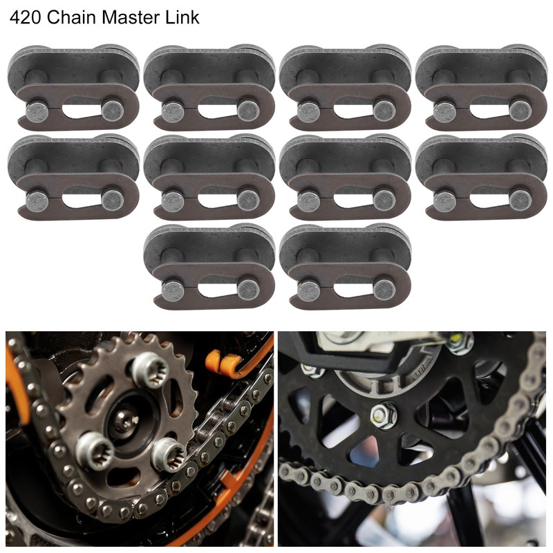 10pcs 420 Chain Master Link Connecting Link Dirt Bike ATV